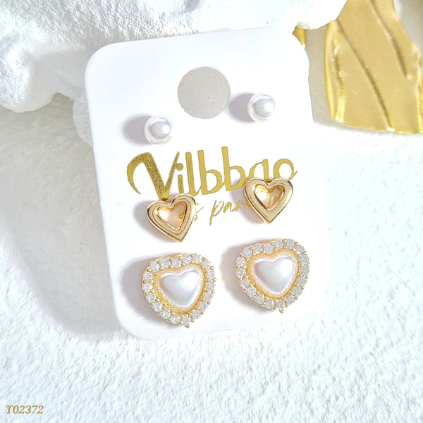 Set topos corazones perlas T02372