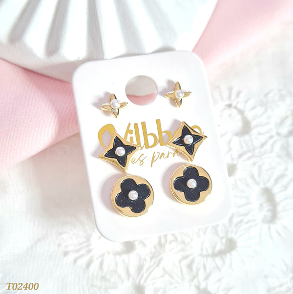 Set topos trébol negro T02400