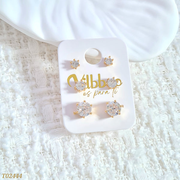 Set topos zircones multitamaño T02444