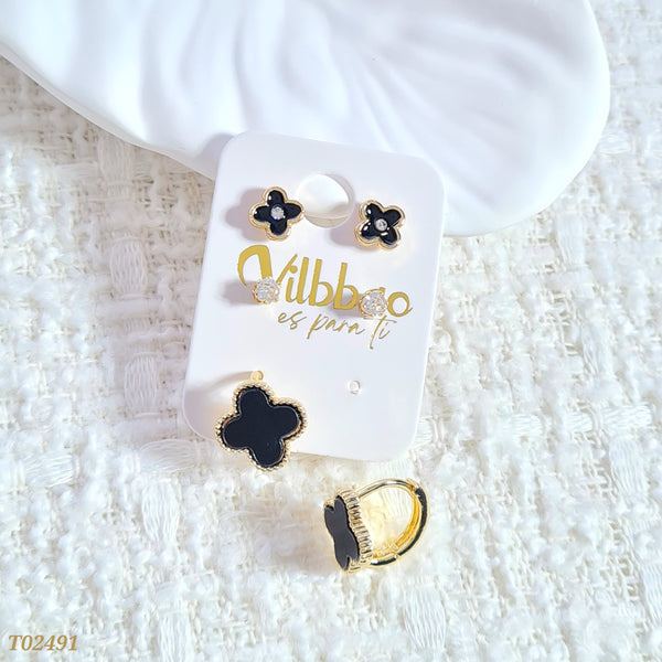 Set topos trébol negro T02491