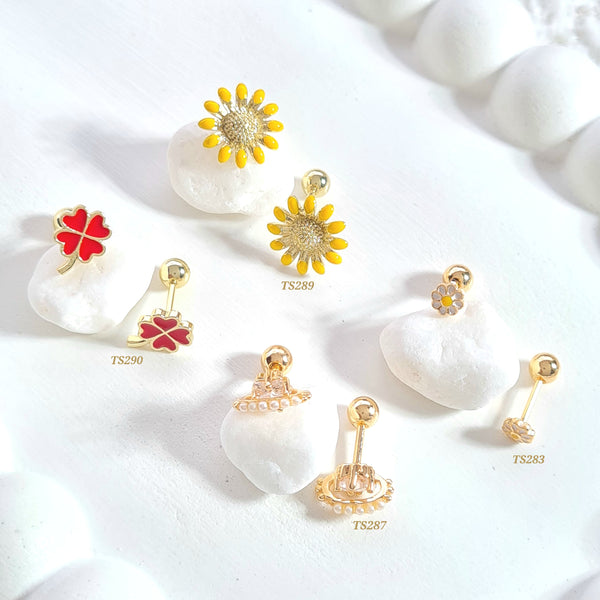 Topos seguridad con formas de flores