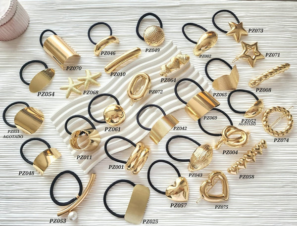 Hair Clips dorado (Cada uno)