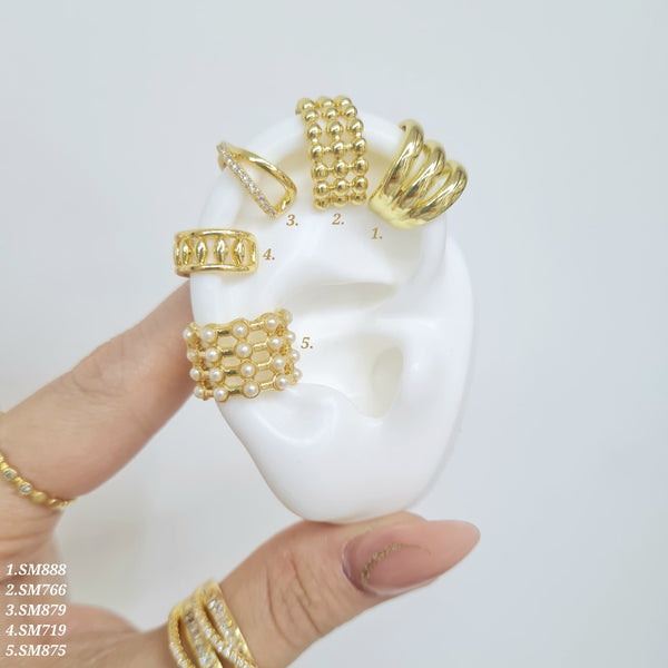 Earcuffs con textura