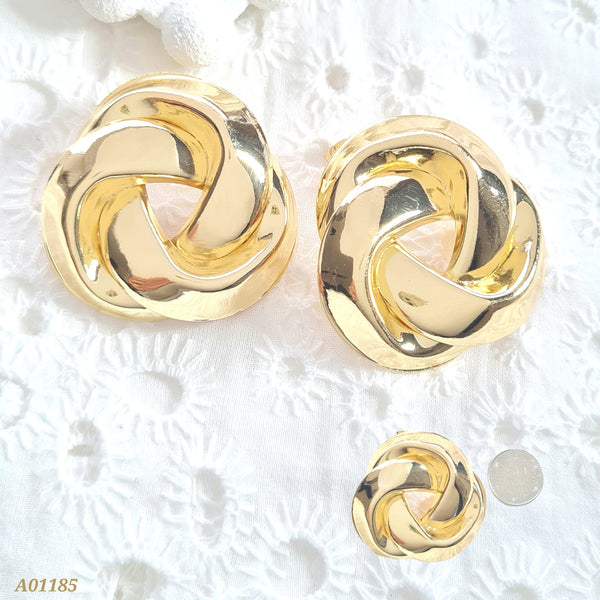 Arete entrelazado circular A01185